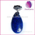 Factory direct sales of quartz crystal pendants lapis lazuli crystal teardrop jewelry pendant